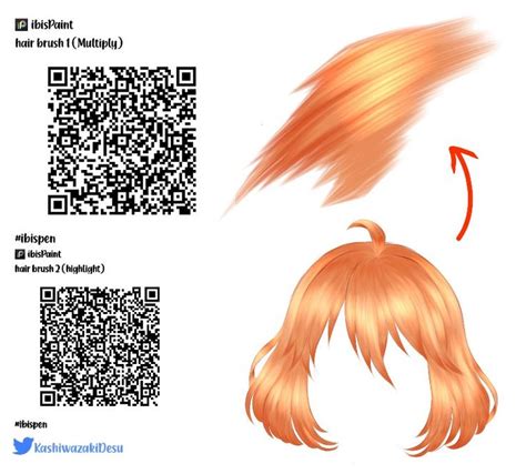 İbis Paint Hair Brushes Кисти для рисования Рисование волос Рисунки
