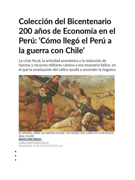 Colección Del Bicentenario 200 Años De Economía En El Perú Pdf Perú Agitación