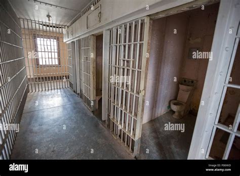 Rawlins, Wyoming - Death Row at the former Wyoming State Penitentiary, which closed in 1981 ...