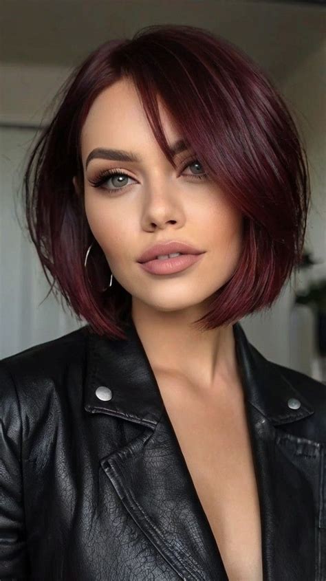 Dark Chestnut Layered Shag For Fall Hair Colors In 2024 Burgundy