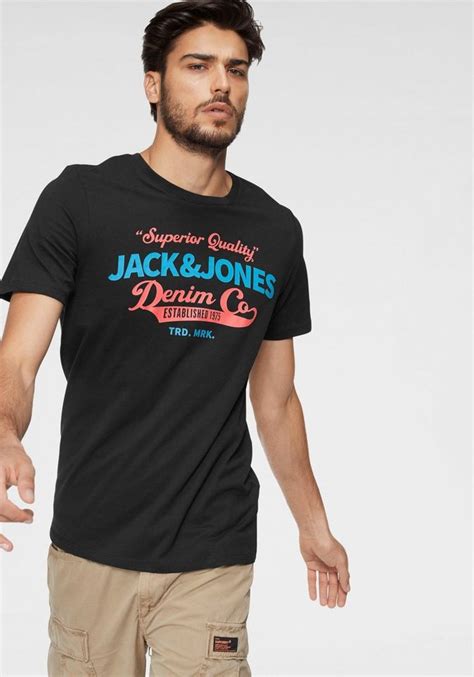 Jack And Jones T Shirt Logo Tee Shirt Mit Tollem Frontprint Online Kaufen Otto