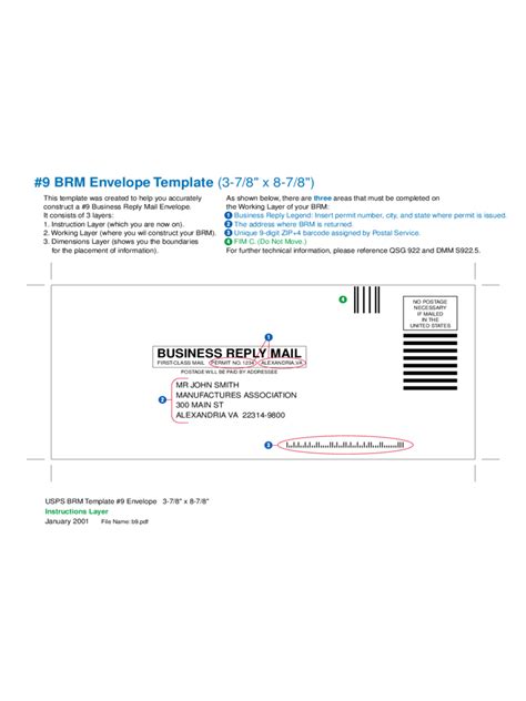 Usps Business Reply Mail Template Parahyena