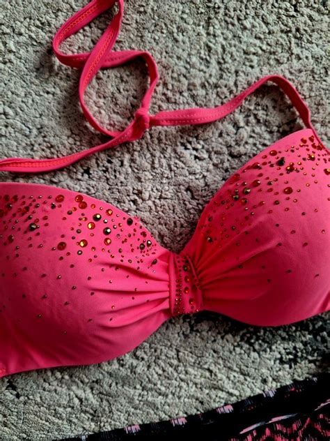 Bikini strój kąpielowy cyrkonie kamienie neon Przemyśl OLX pl