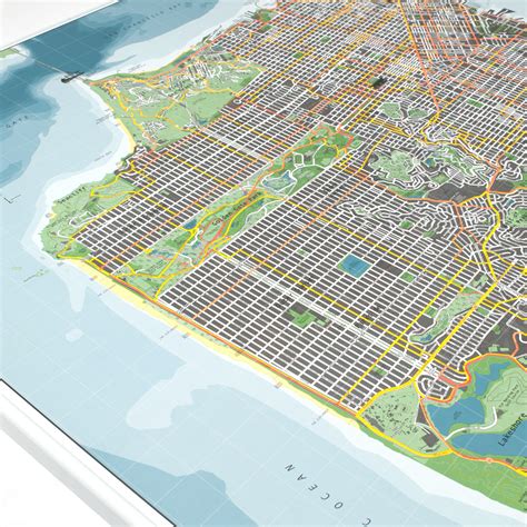 San Francisco Street Map // Version 2 (Paper) - The Future Mapping ...