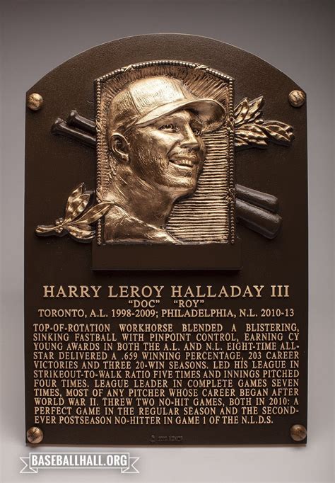 Baseball Hof Welcome To Baseball Immortality Roy Halladay R