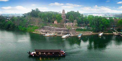 Thien Mu Pagoda Hue, Vietnam - an ancient sacred symbol of Hue City