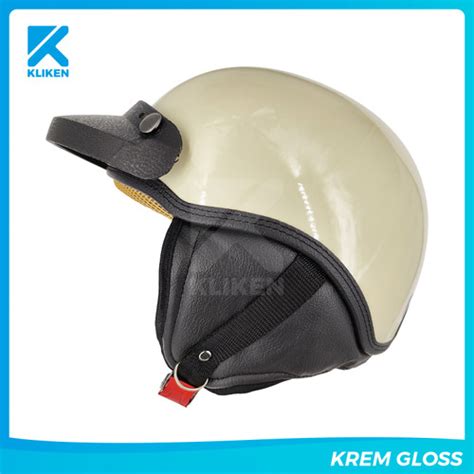 Jual Helm Retro Chips Mosar Spet Dewasa Dengan Pet Krem Glossy Pet