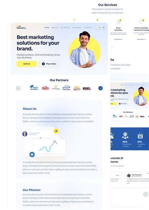 Free Landing Page Ui Design Behance