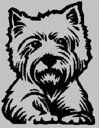 Westie Silhouette Cross Stitch Pattern In Pdf Stitch Patterns Cross