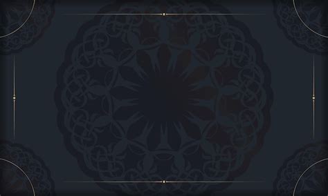 Premium Vector | Black banner with vintage pattern and place under your text