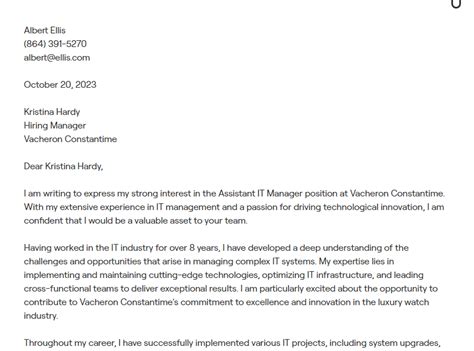 22 Operations Manager Cover Letter Examples With In Depth Guidance