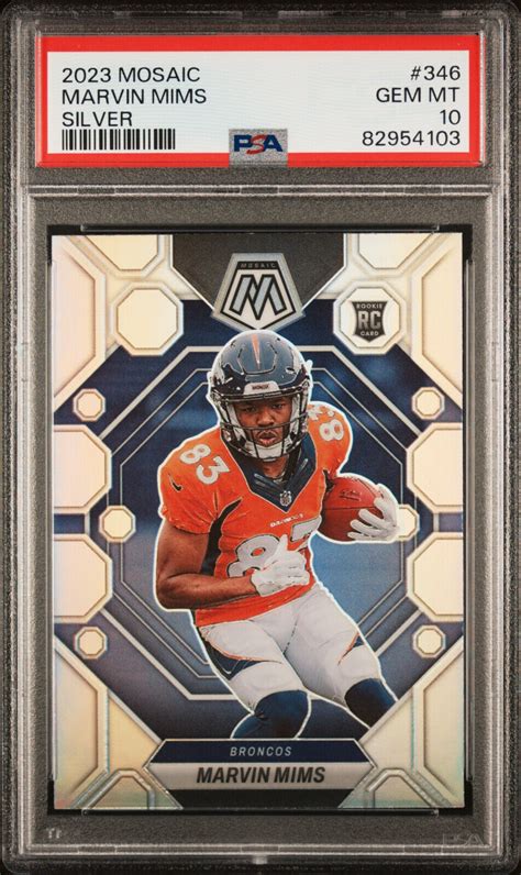 Marvin Mims 2023 Mosaic 346 Silver Price Guide Sports Card Investor