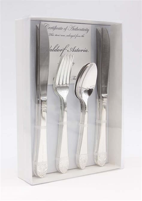 Brand New Waldorf Astoria Art Deco 12 Piece Flatware Set | Olde Good Things