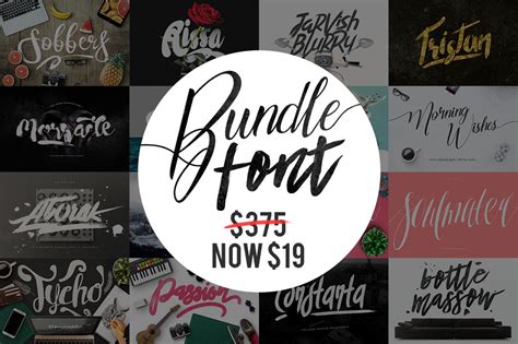 Bundle Font Stunning Display Fonts Creative Market