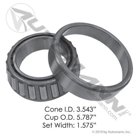 414 Wheel Bearing Tn Trailer Axle Conventional Inner Bearing Set