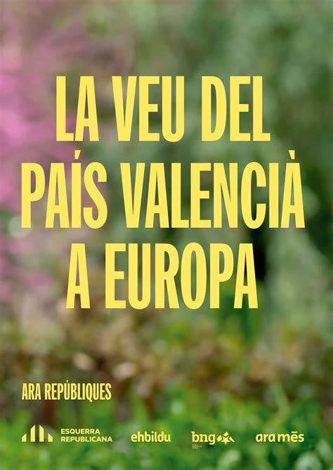 Programa de Ara Repúbliques para las Elecciones Europeas Noticias La