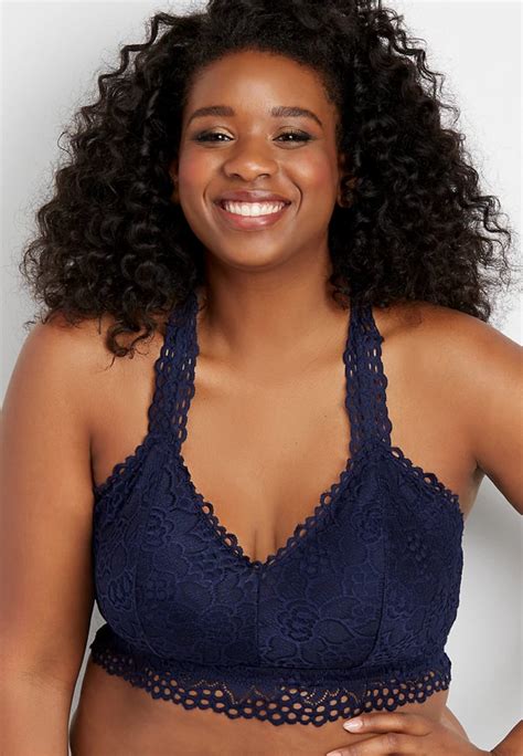 Plus Size Lace Racerback Bralette Maurices