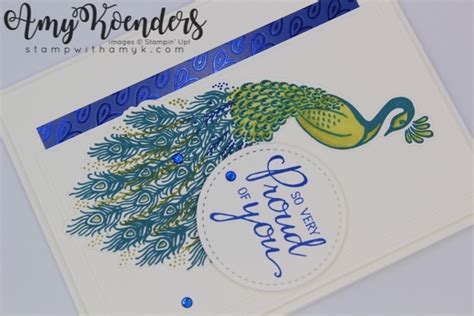 Stampin Up Royal Peacock So Proud Card For The Happy Inkin Thursday