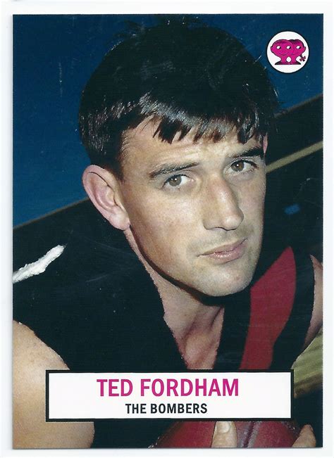 2007 1966 Scanlens Portrait Archives P8 Ted Fordham Essendon Apt