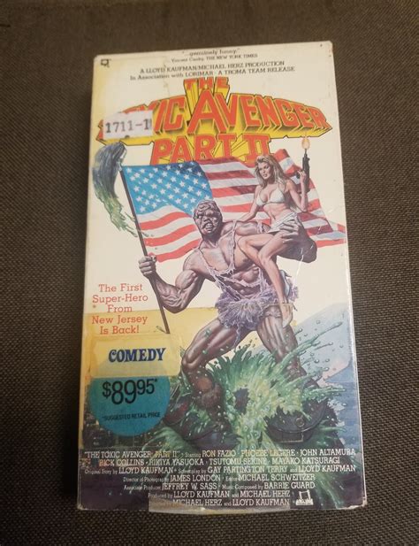 The Toxic Avenger Part Ii Vhs Wb Rare Cult Horror Troma Lloyd