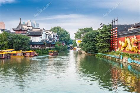 Beautiful nanjing confucius temple Stock Photo by ©chungking 56469179