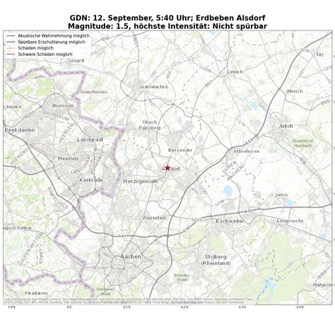 Kleines Erdbeben M1 5 In Alsdorf