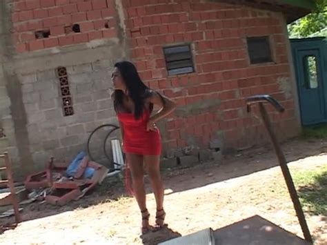 Busty Brunette Tranny Fucking Guy Outdoor AShemaletube