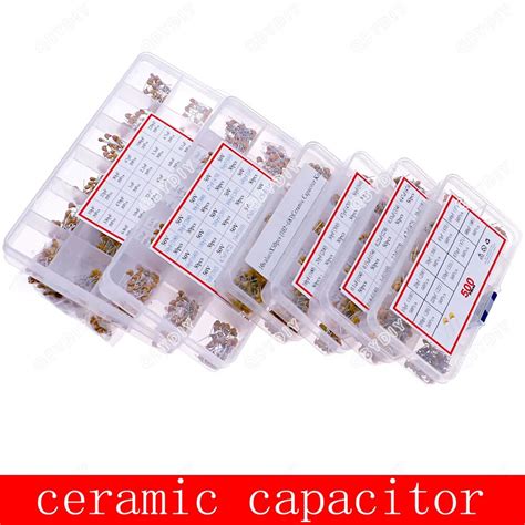 Multilayer Ceramic Capacitor Kit 50v 100 106 10pf 10uf 102 103 104 105 22pf 47pf 68pf