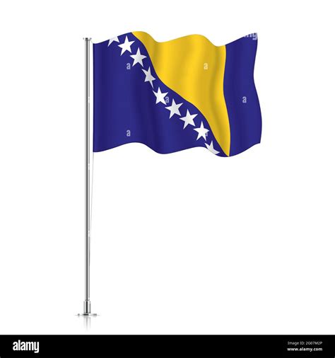 Official Flag Of Bosnia Cut Out Stock Images Pictures Alamy