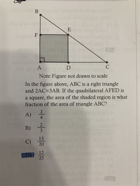 Solved B E F A D Note Figure Not Drawn To Scale In The Chegg