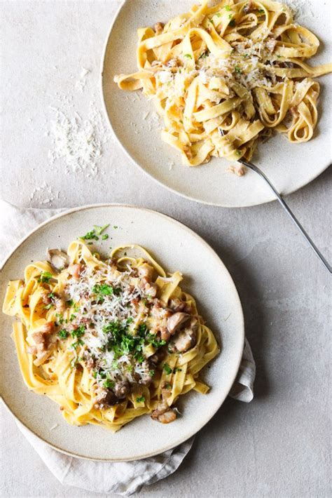 Pasta med svampe og flødesauce Artofit