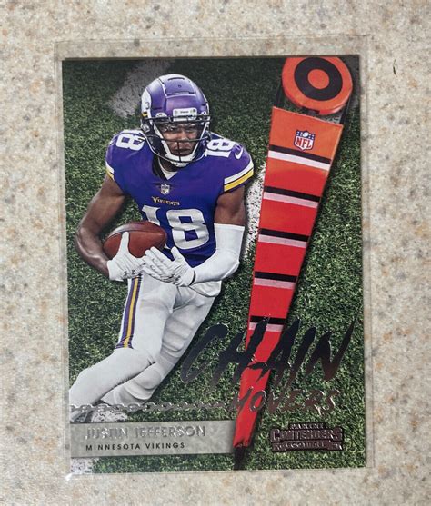 Panini Contenders Justin Jefferson Chain Movers Minnesota Vikings