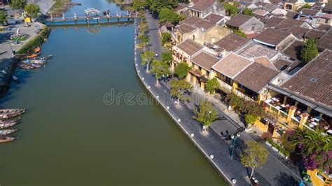 Aerial View Of Hoi An Old Town Or Hoian Ancient Town Stock Image