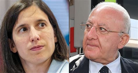 Elly Schlein Sul Terzo Mandato Di De Luca In Campania Pd Contrario