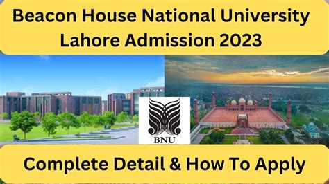 How To Apply In Beacon House National University BNU Lahore Admission