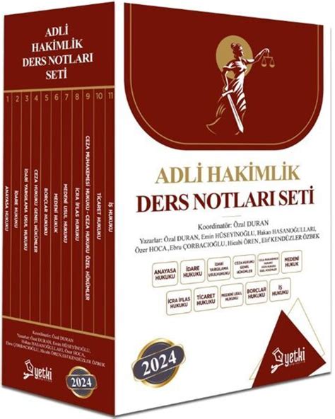 Yetki Yayınları ÇSA Adli Hakimlik Ders Notu Seti Kitapİşler İşler