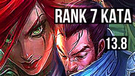 KATA Vs YASUO MID 10 1 9 Rank 7 Kata 1 8M Mastery 700 Games