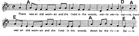 Weile Waila Sheet Music and tin whistle notes - Irish folk songs