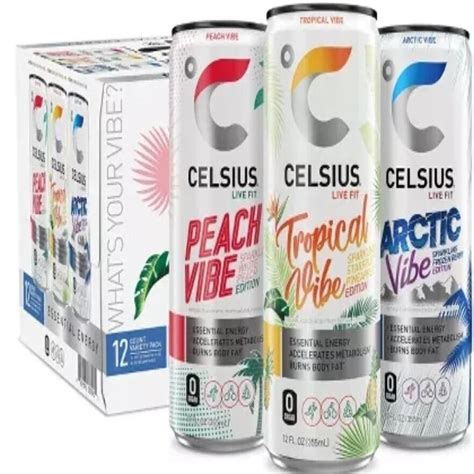 Celsius Assorted Flavors Official Variety Pack,Functional Essential ...