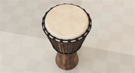 Djembe Trommel 3D Modell 59 Max Obj Fbx Unknown Free3D