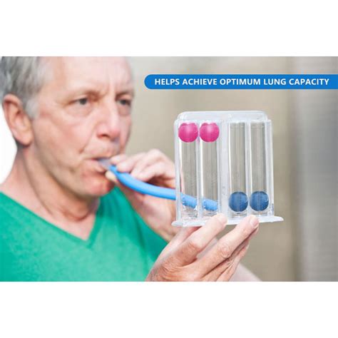 Deep Breathing Lung Exerciser Trainer Vital Capacity Spiromete E