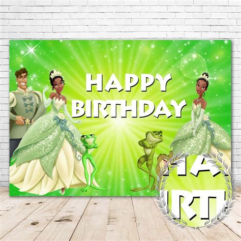 Buy Princess Tiana Backdrop For Birthday Party X Ft Happy Birthday