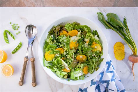 Farmers Market Spring Salad With Lemon Vinaigrette