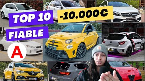 TOP 10 VOITURE à MOINS de 10000 pour JEUNE PERMIS Les meilleures