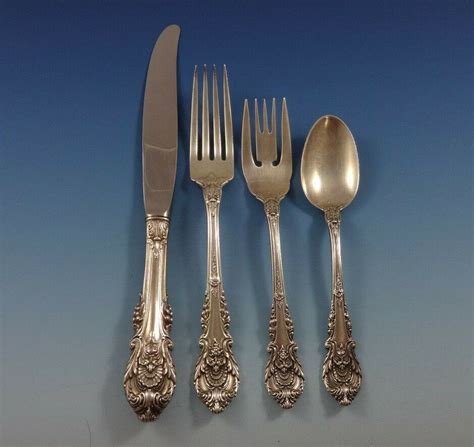 Sir Christopher by Wallace Sterling Silver Flatware Set Serv