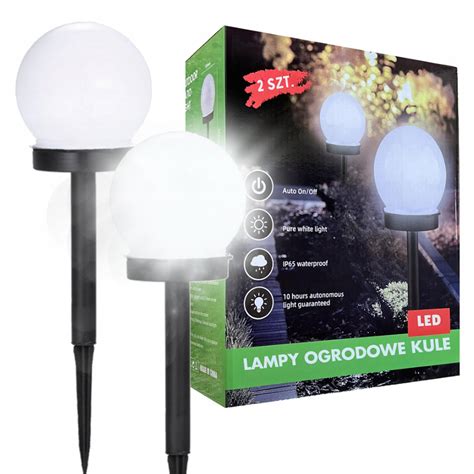 LAMPKI SOLARNE OGRODOWE KULE LAMPKA OGRODOWA KULA SOLARNA LED WBIJANE 2