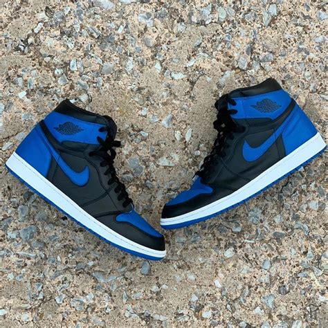 Air Jordan 1 Mid Royal Blue Black Nike Air Jordan Shoes Royal Blue Shoes Nike Shoes Women