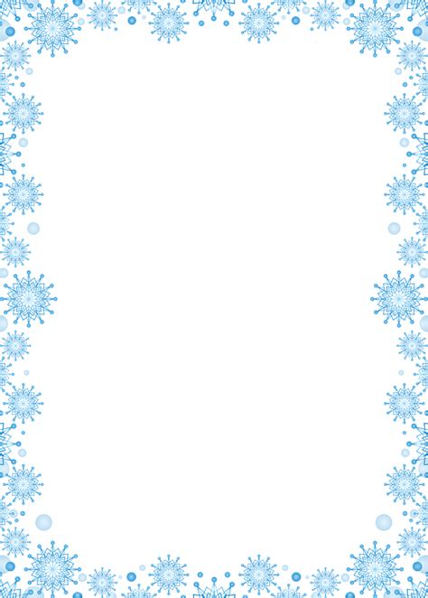 Snowflake Clipart Transparent Border Snowflake Corner Border Clip