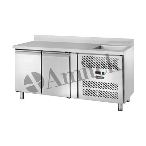 Banco Refrigerato Ventilato GN1 1 Con Lavello AK2202TNL Amitek