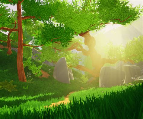 Artstation Stylized Forest Asset Pack Game Assets